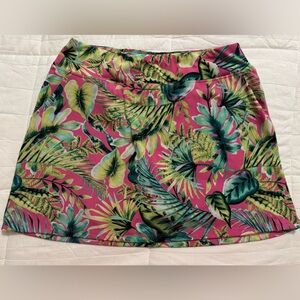Tommy Bahama Golf Skort Pink Teal Tropical Size M